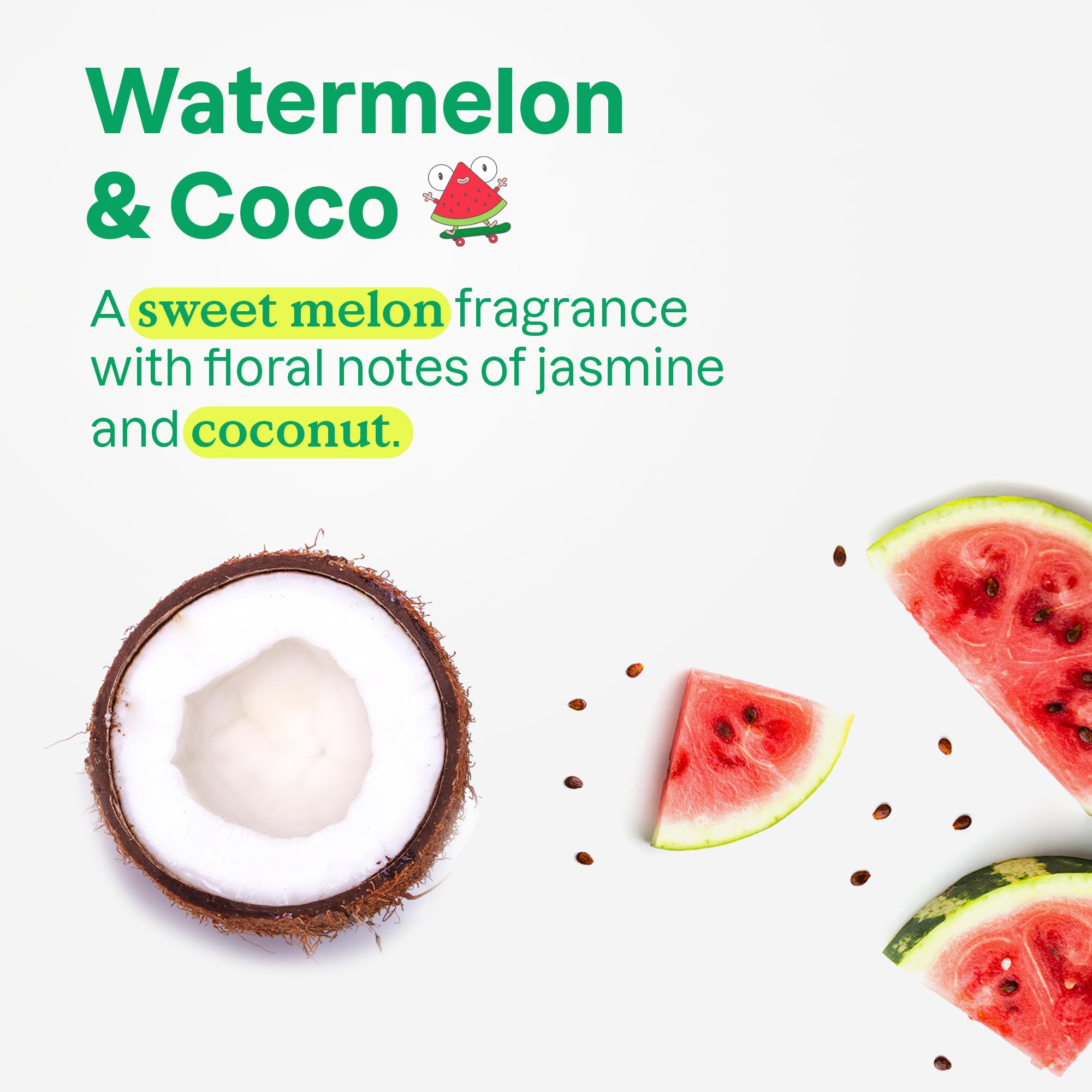 ATTITUDE Kids Lotion scent-watermelon jasmine coconut offers pleasant bath-time fragrance.