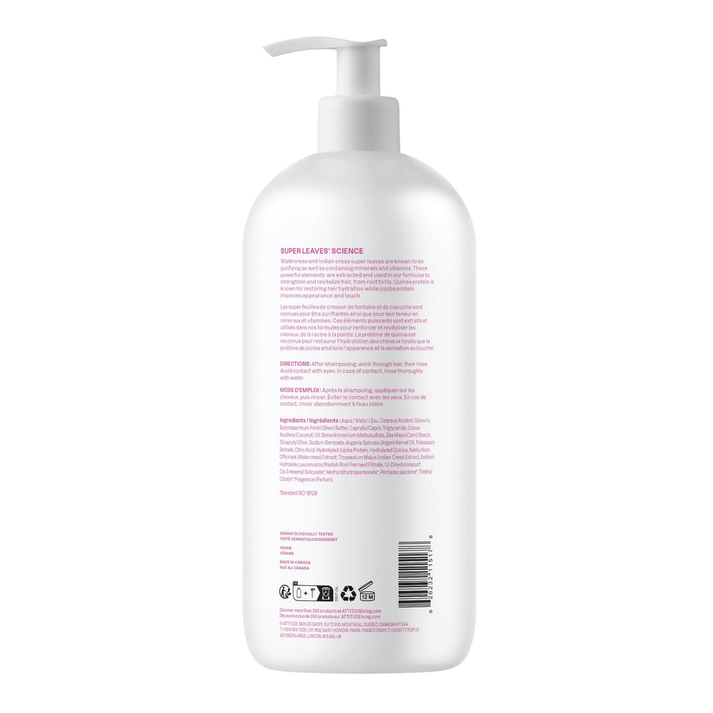 ATTITUDE Moisture Rich 32oz label notes vegan and dermatologically tested