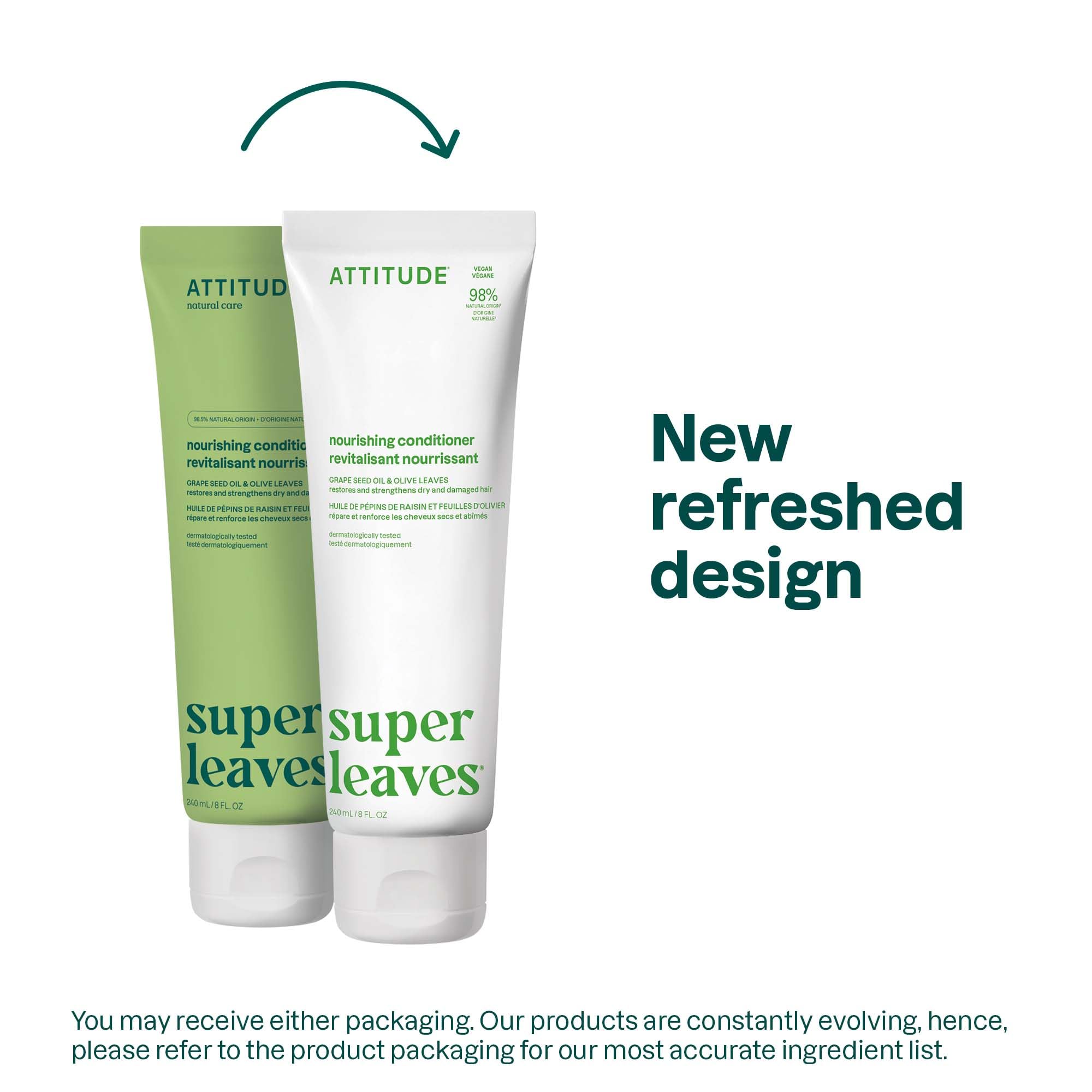 ATTITUDE Nourishing Hair Conditioner dispensing action for easy detangling