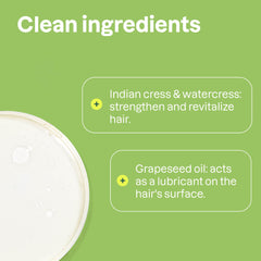 ATTITUDE Nourishing Hair Conditioner watercress and Indian cress ingredients highlighted