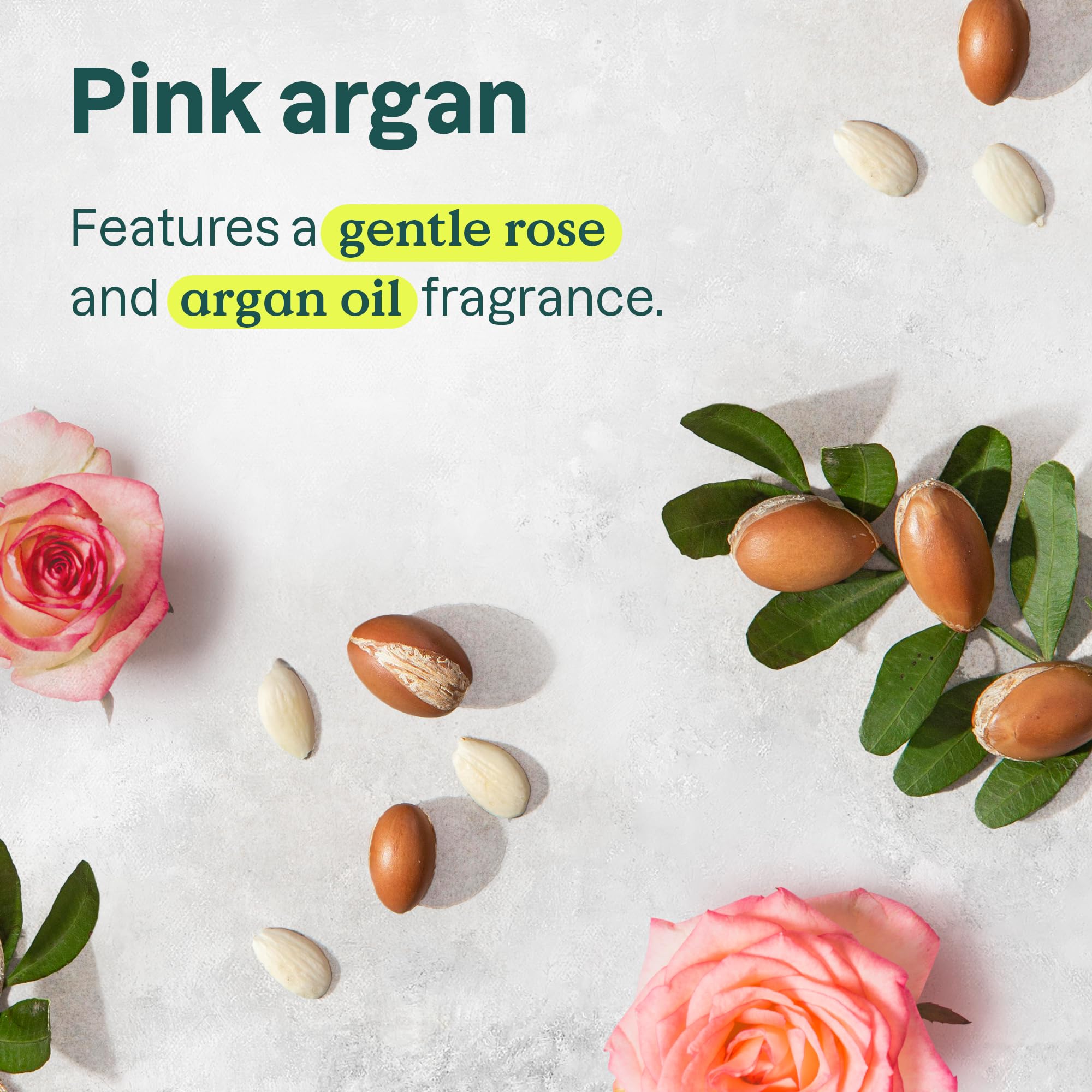 ATTITUDE Repairing Hair Mask pink argan fragrance closeup evokes rose and vanilla experience.