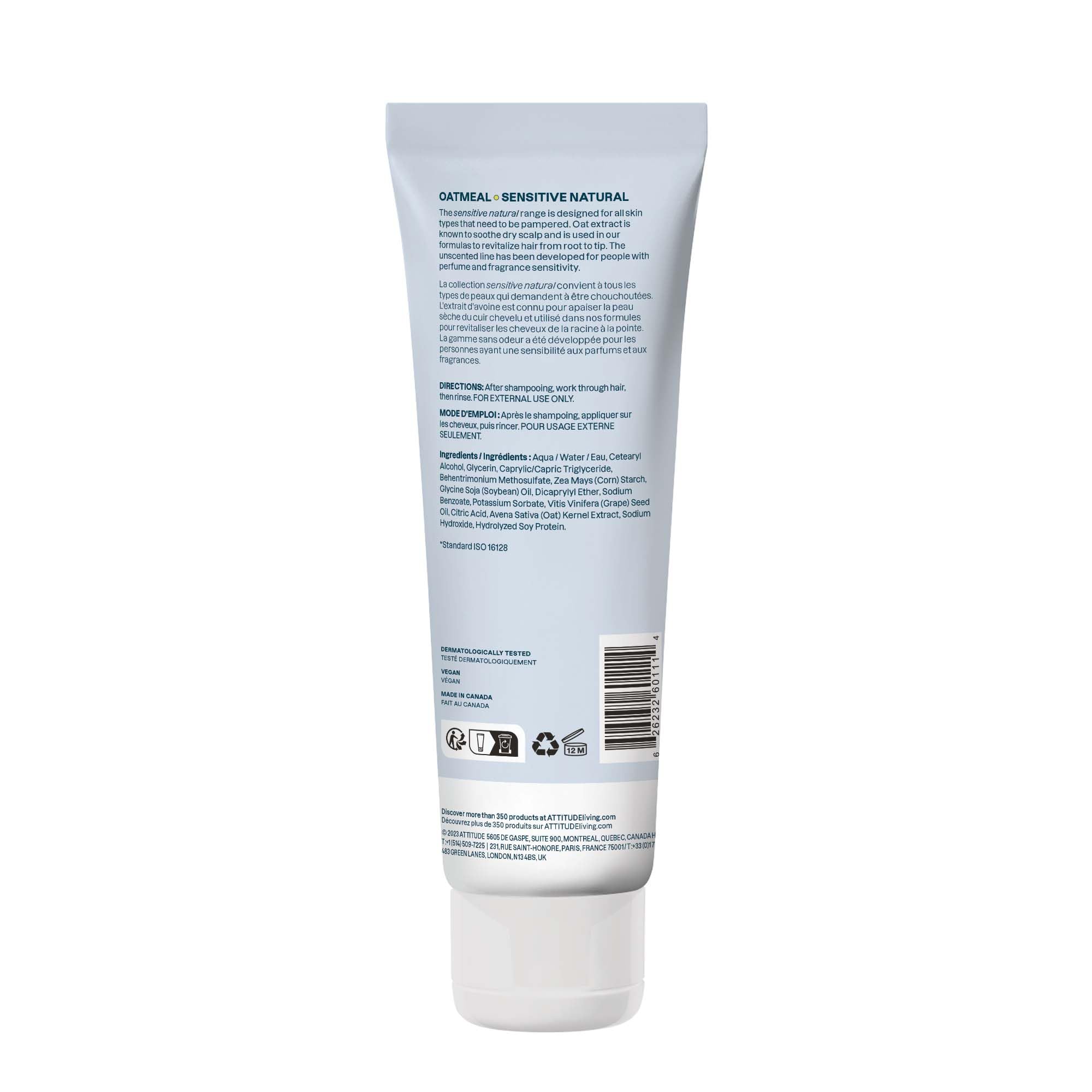 ATTITUDE Vegan ingredients icons represent clean, ethical, natural-origin care.