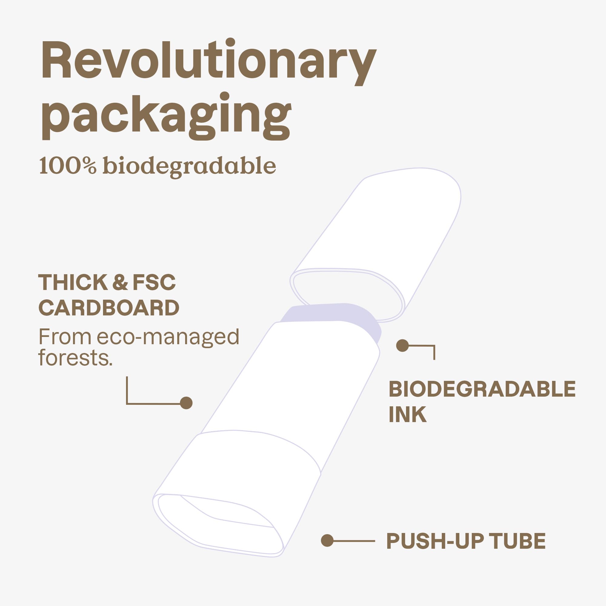 ATTITUDE vegan maternity oil in recyclable cardboard tube packaging