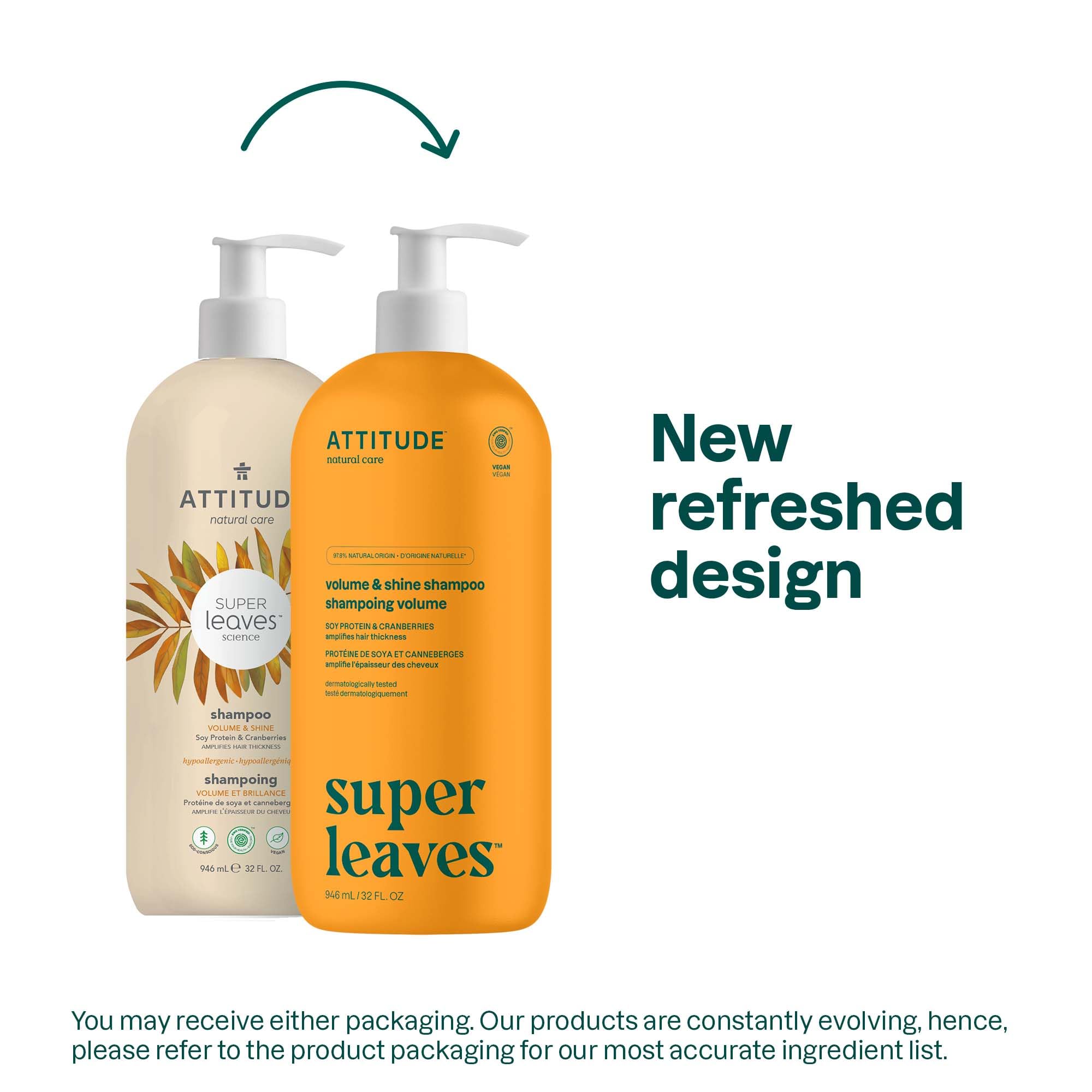 ATTITUDE Volume and Shine Shampoo label closeup—clear EWG Verified ingredients for transparency.