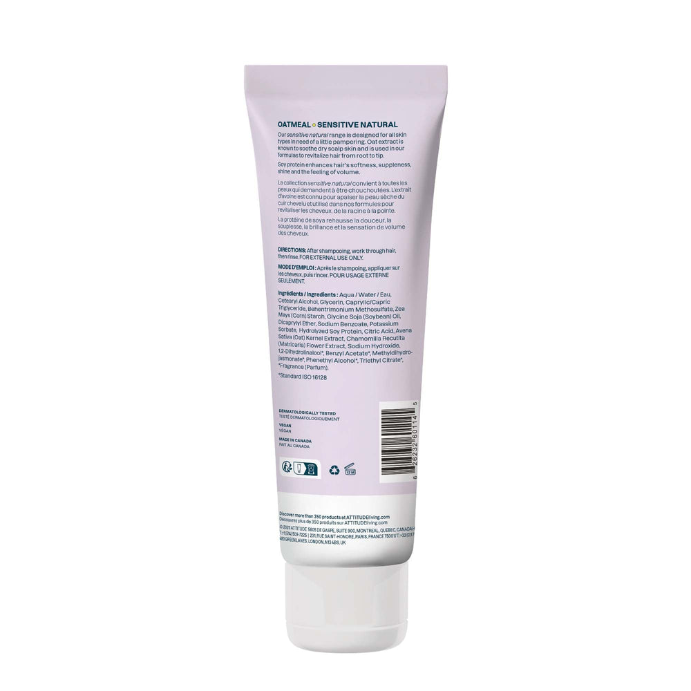 ATTITUDE Volume & Shine conditioner matte bottle emphasizes a calm, minimal scent experience.