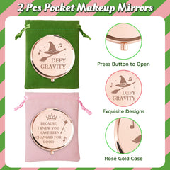 Attyxfica Witch Pocket Mirrors crown wand design adds fantasy flair to purse-ready touch-ups