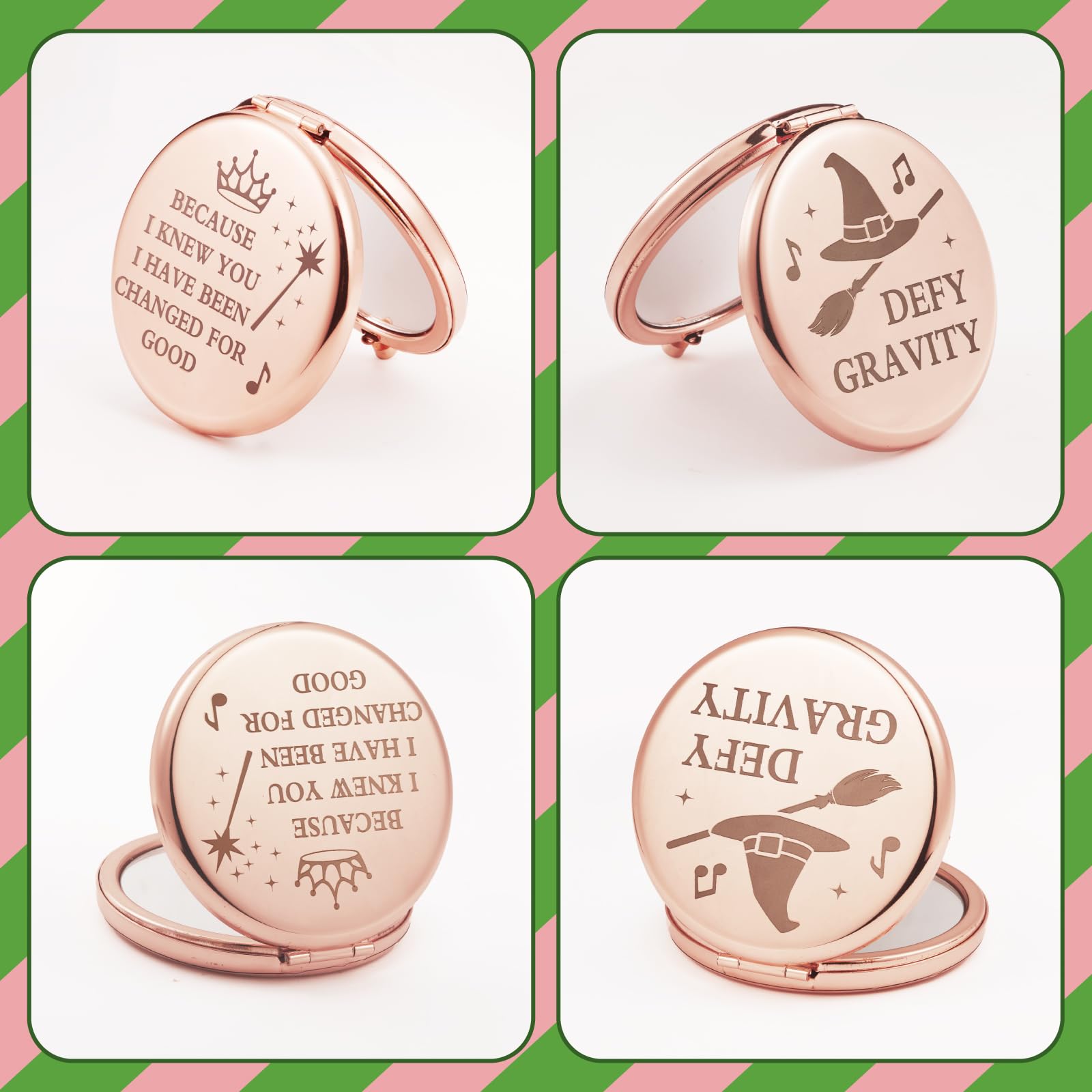 Attyxfica Witch Pocket Mirrors appeal to movie merch enthusiasts and fantasy fans alike