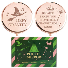 Attyxfica Witch Pocket Mirrors hat design offers portable magic for on-the-go touch-ups