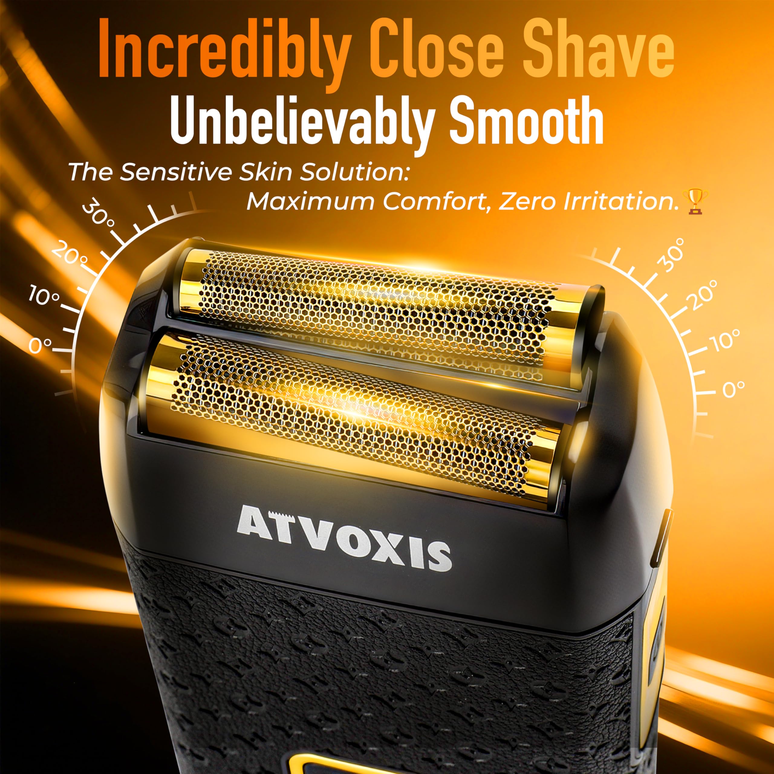 ATVOXIS travel case keeps the leather-wrapped shaver protected while traveling