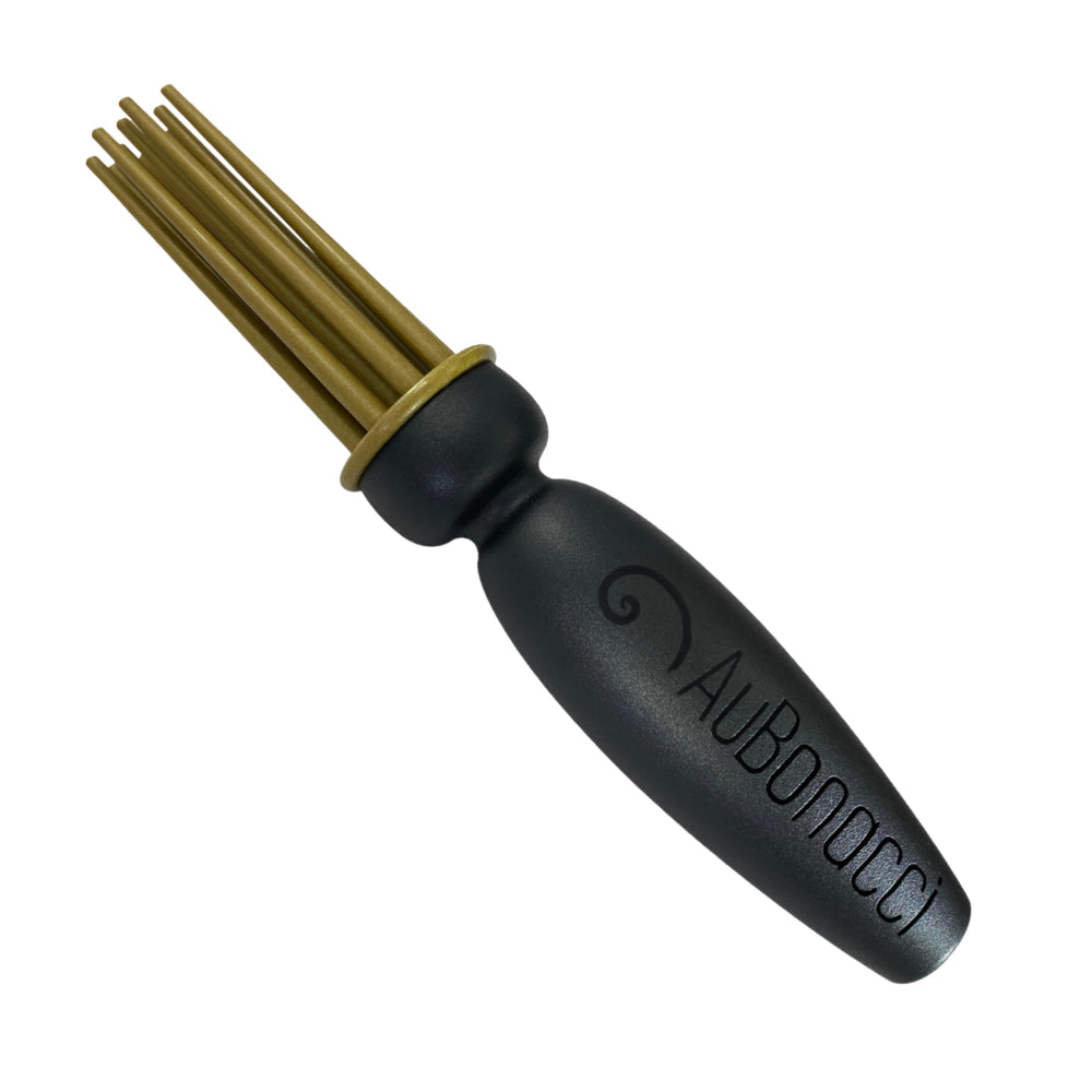 AuBonacci Styler twelve pins close-up showing gentle root lift for curls