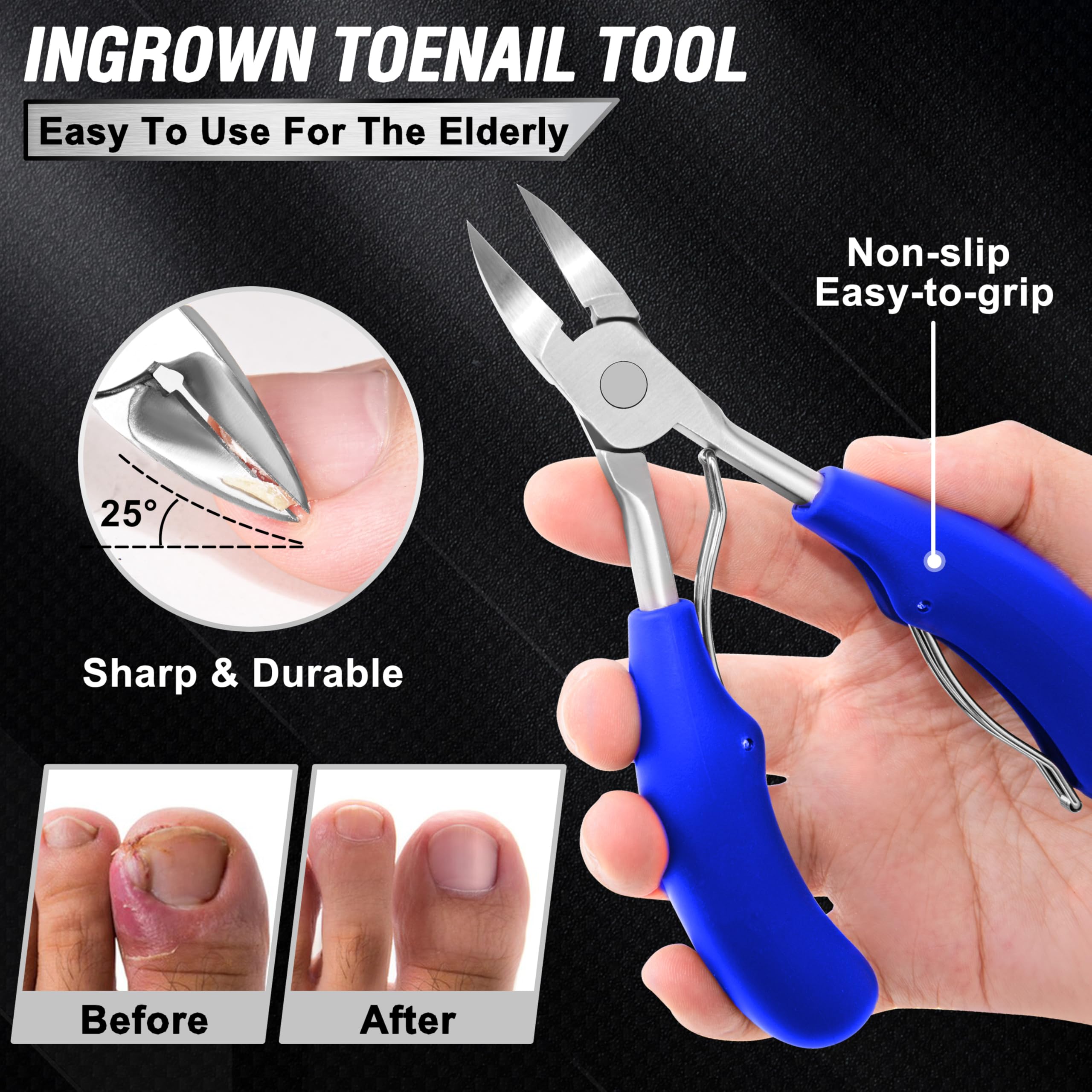 Aucurwen 25-degree curved blade demonstrates precise trimming