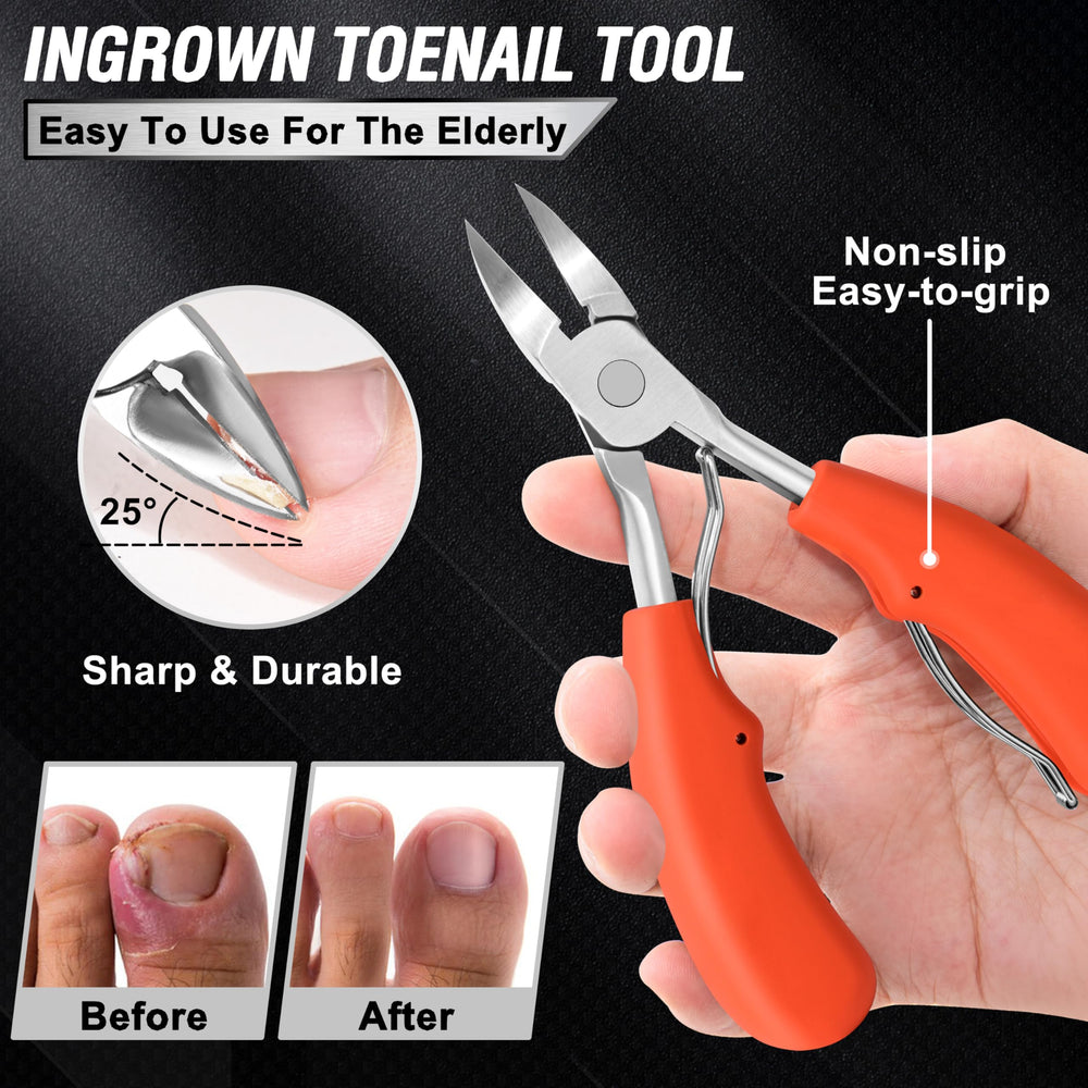 Aucurwen 360° rotating clipper lets you trim nails at comfortable angles.