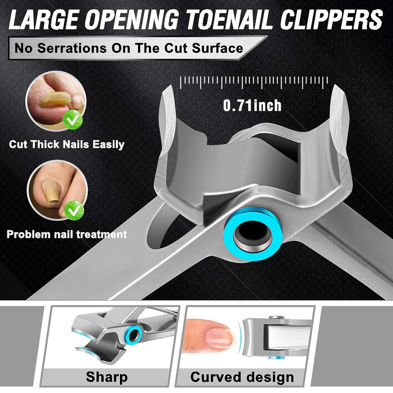 Aucurwen AUS-34 stainless steel blade delivers strong, precise cuts.
