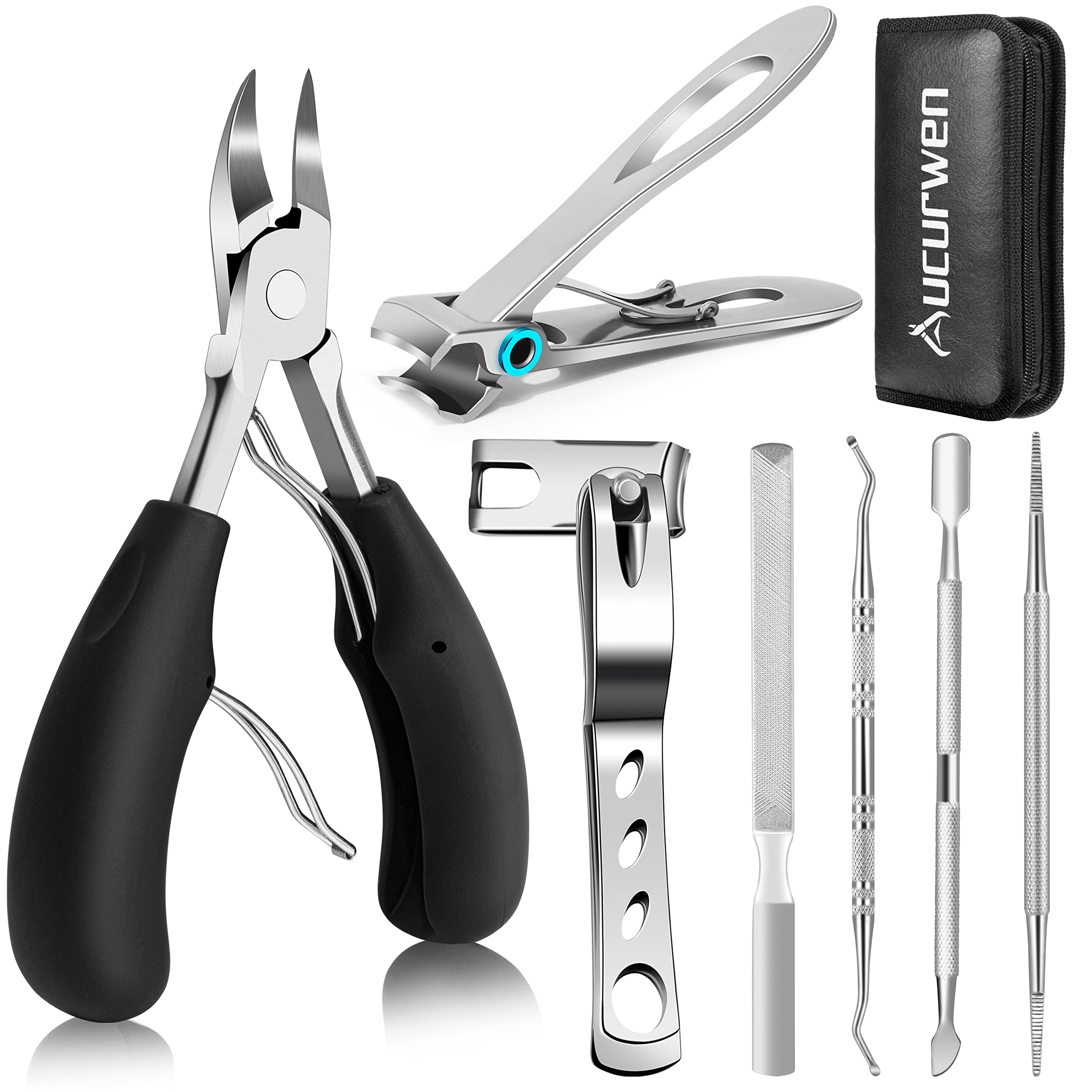 Aucurwen ingrown toenail tool in use for comfortable trimming.