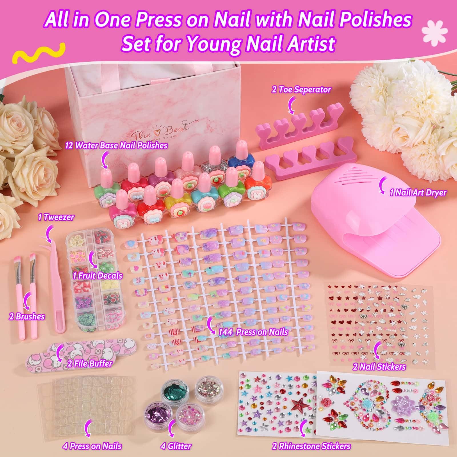 Audab nail dryer delivers quick, gentle drying for speedy manicure sessions.