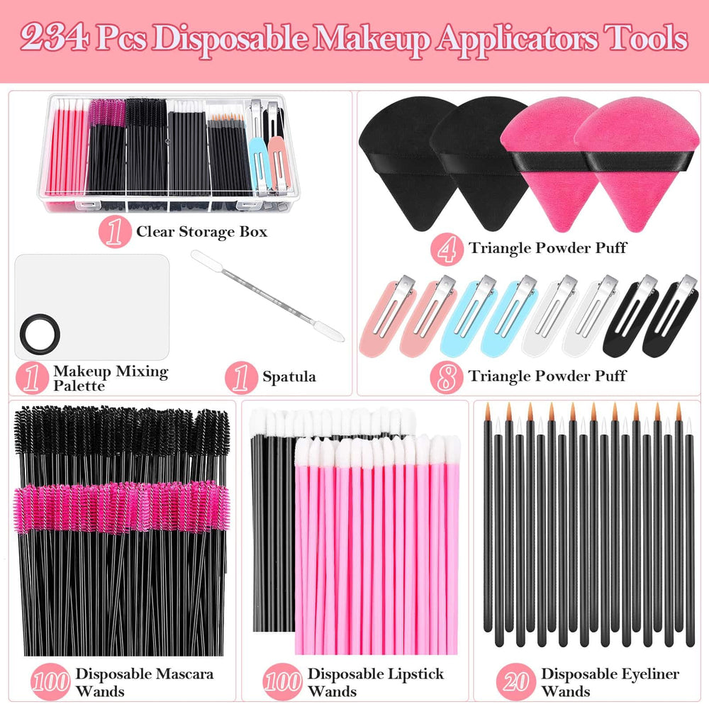 Audab triangle makeup puff with dual sides for broad and detailed application.