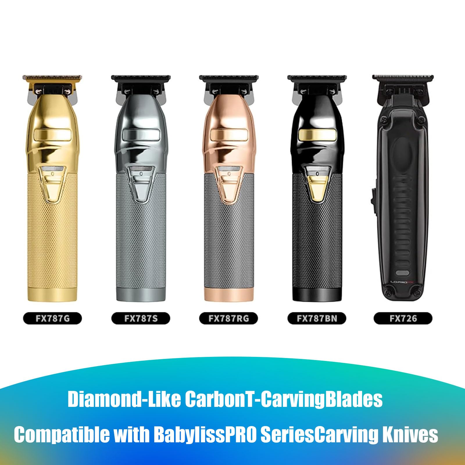 Audoc FX707Z blade fitting BaByliss PRO Barberology trimmer for secure compatibility.