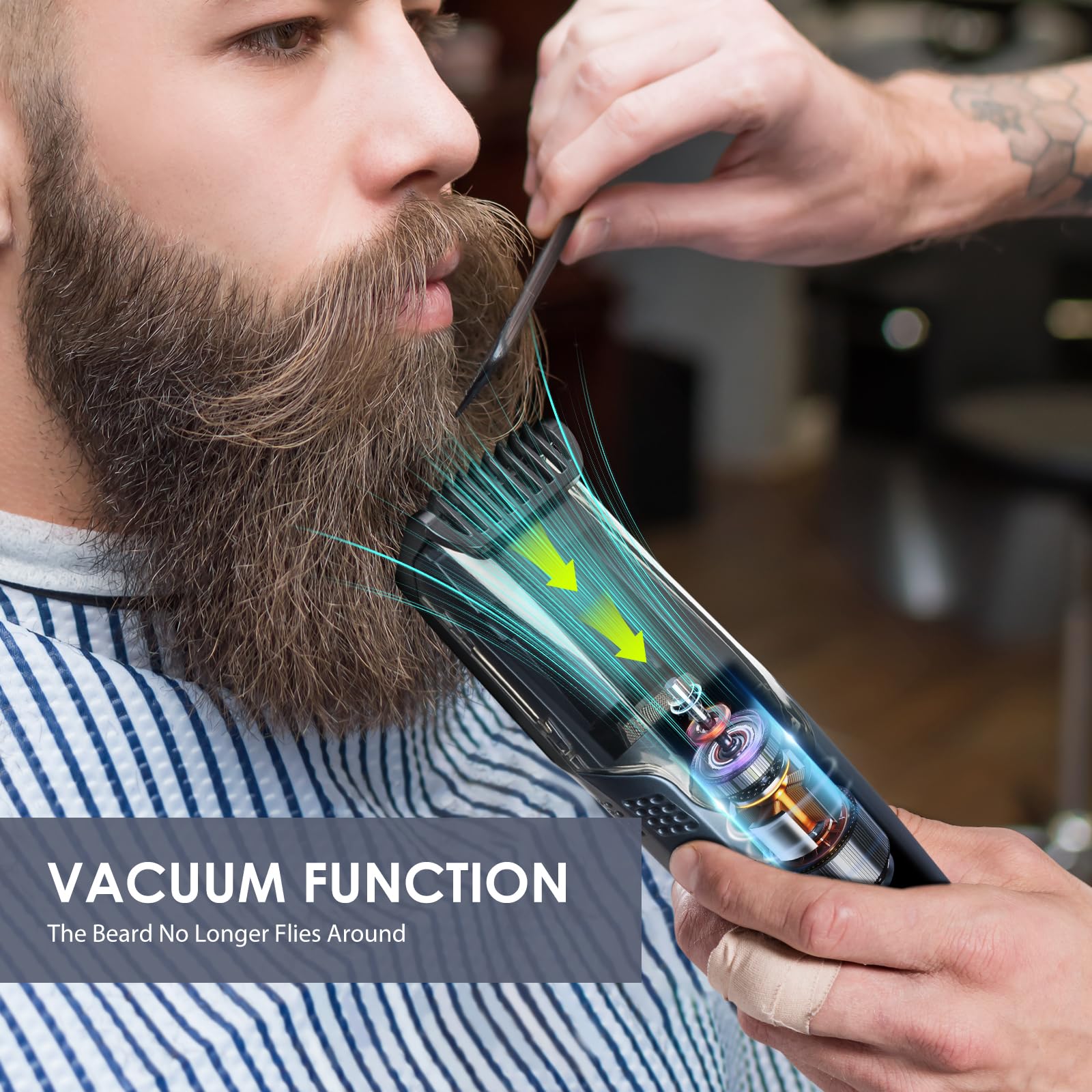 Audoc beard trimmer 20 length options for versatile styling