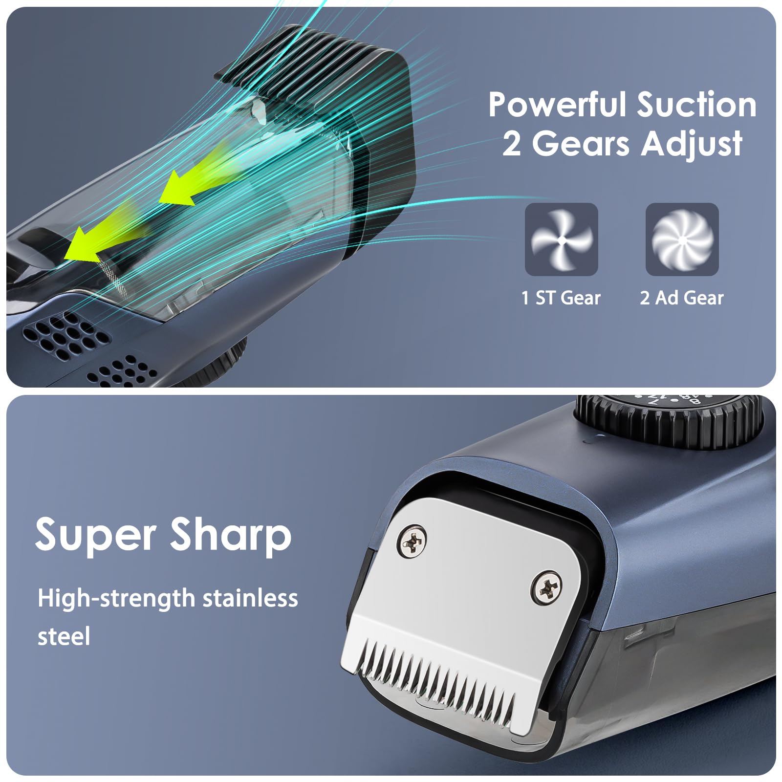 Audoc beard trimmer dual motors deliver steady power on the go