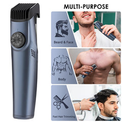 Audoc beard trimmer with removable comb for customizable shaping