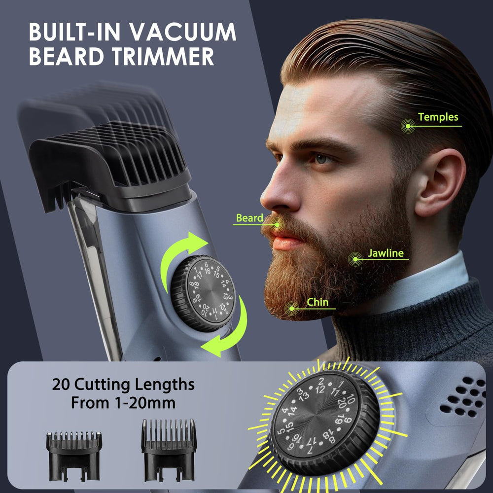 Audoc beard trimmer wet dry use demonstrates waterproof design