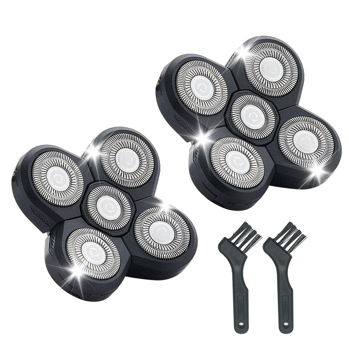 Audoc freedom head shaver kit 5 heads close-up for quick replacement