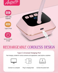 Auduto UV LED nail lamp gooseneck 360 pink adjustable angle