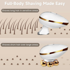 Augrz electric razor with nose trimmer and face cleansing attachment for versatile grooming