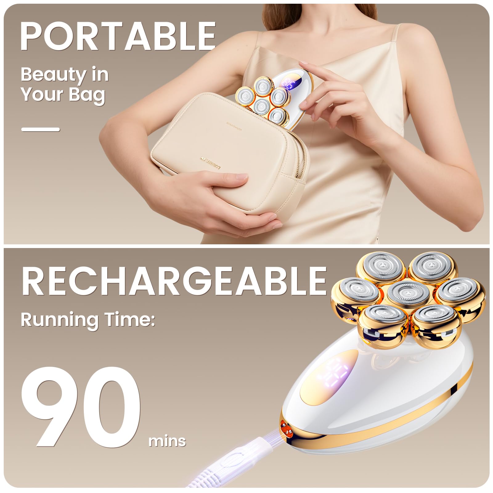 Augrz travel-lock portable design ideal for on-the-go grooming