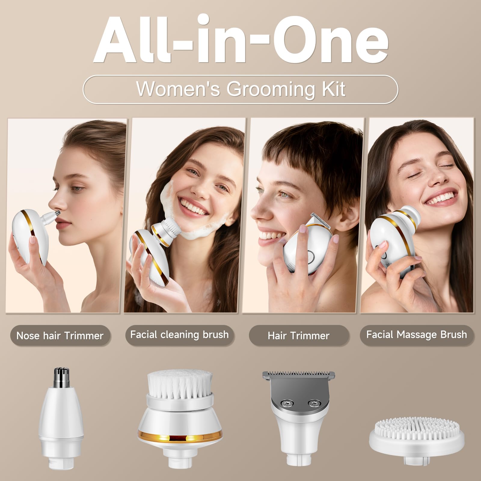 Augrz USB-rechargeable razor shows LED display for battery life tracking