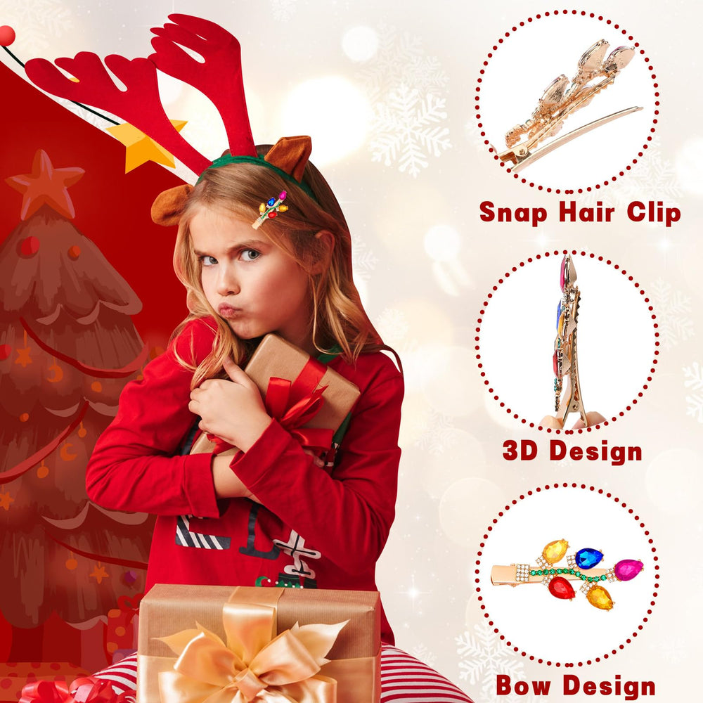 AUGSUN garland hair clip brings twinkling holiday charm