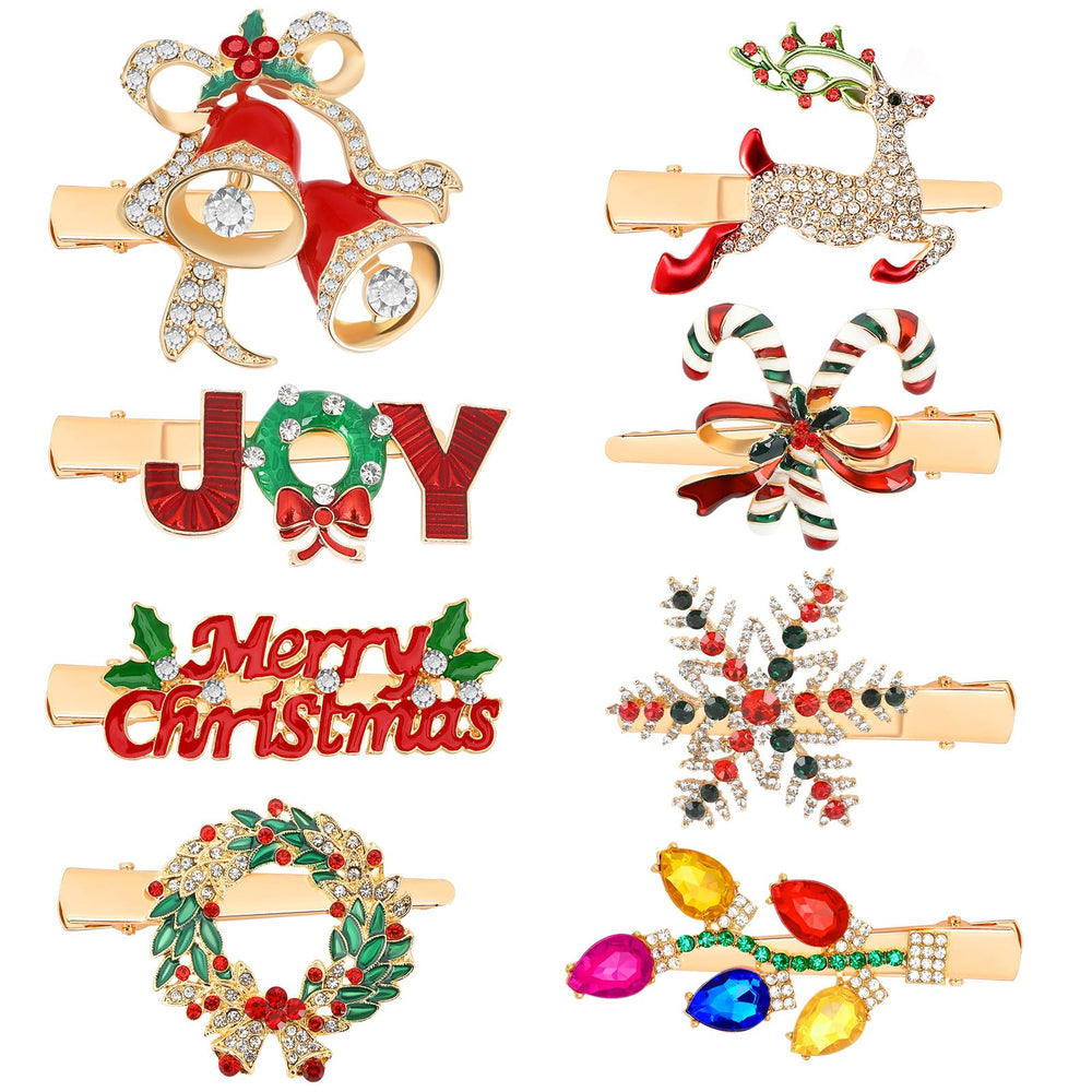 AUGSUN reindeer hair clip for festive styling with sparkling accents