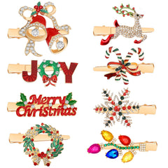 AUGSUN reindeer hair clip for festive styling with sparkling accents