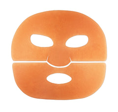Augustinus Bader hydrogel face mask cooling effect close-up demonstrates soothing relief.