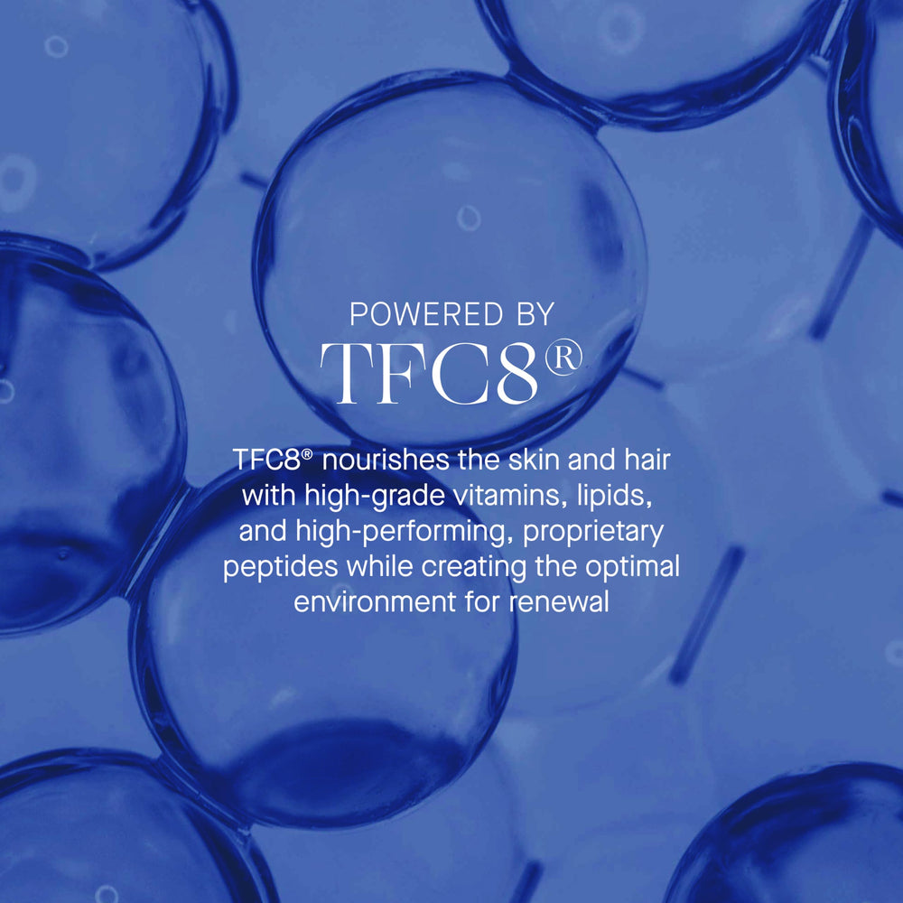 Augustinus Bader Lip Balm on lips delivering lasting moisture and gentle sheen.