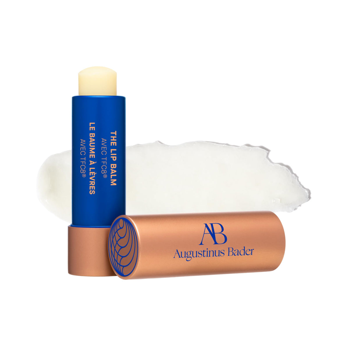 Augustinus Bader Lip Balm tube packaging showing premium, travel-friendly moisture container.