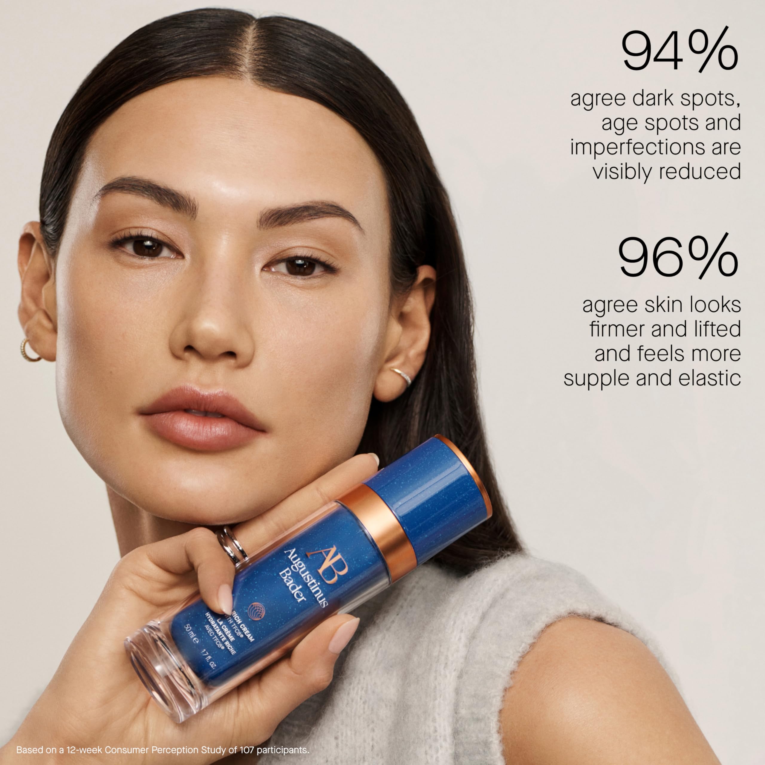 Augustinus Bader Rich Cream barrier protection focuses on moisture retention and balanced skin.