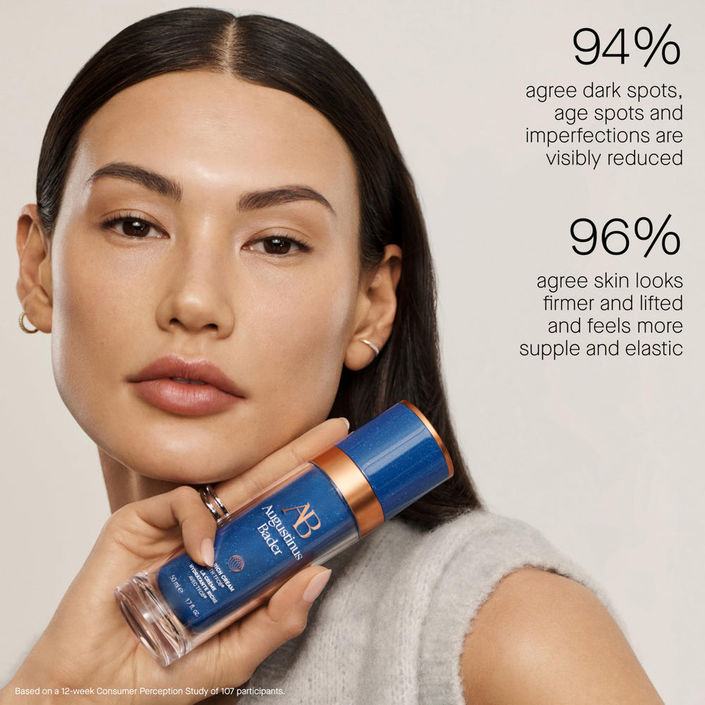 Augustinus Bader Rich Cream barrier protection focuses on moisture retention and balanced skin.