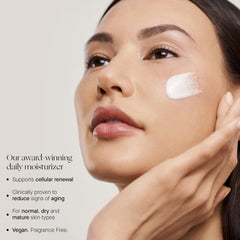 Augustinus Bader The Rich Cream texture swirl highlighting rich nourishing formula.