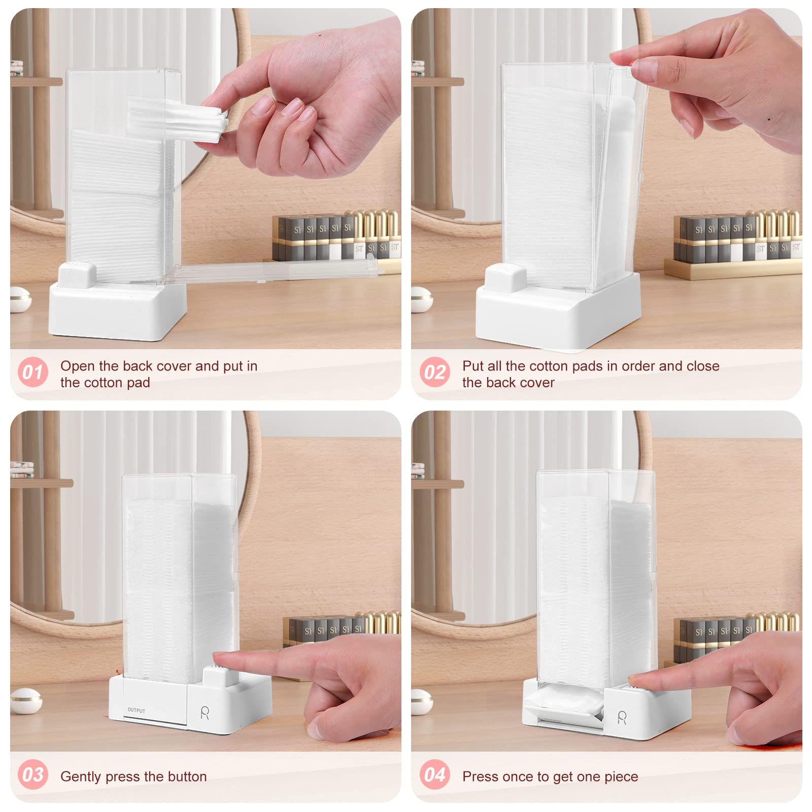 Aukiron non-slip base keeps the dispenser steady during daily beauty rituals.