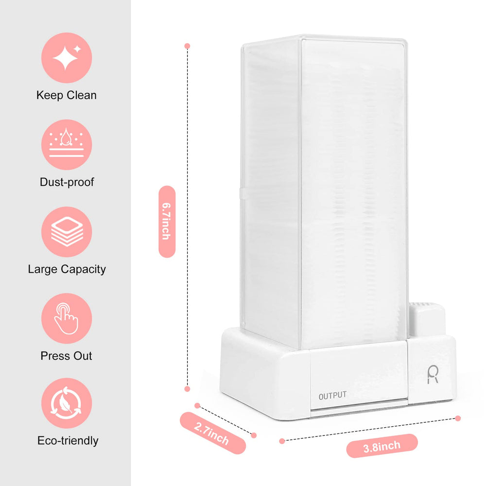 Aukiron transparent lid organizer showing clear pad storage for tidy skincare routine.