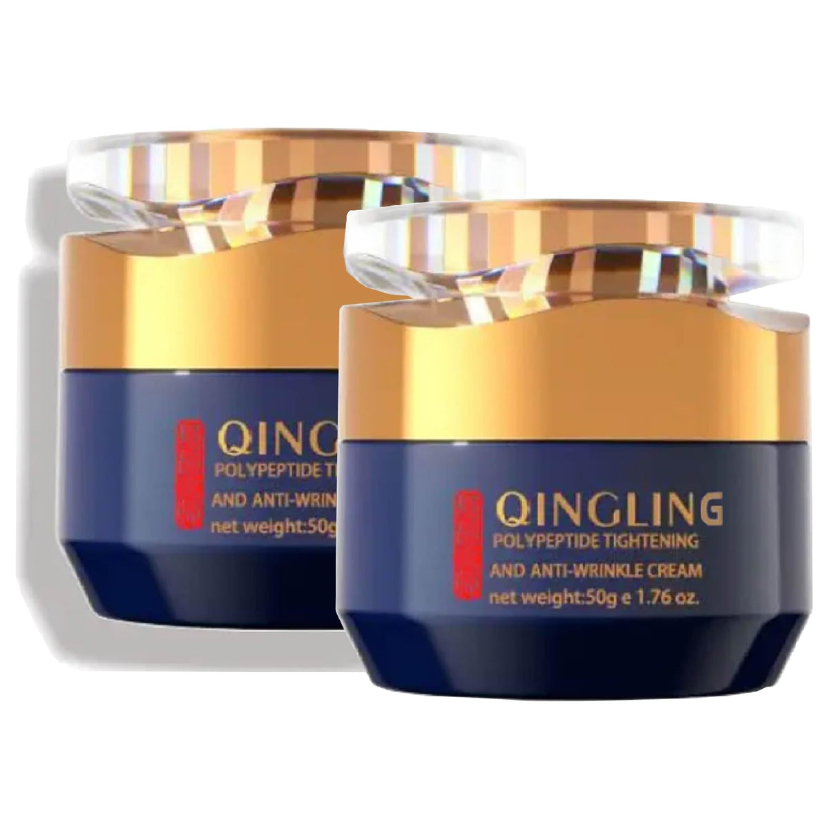 Aultink Qingling cream jar closeup highlighting premium packaging for deep hydration.