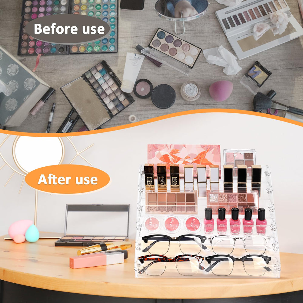 AumVum 6-tier nail polish organizer multi-use design suitable for oils, inks, and more.