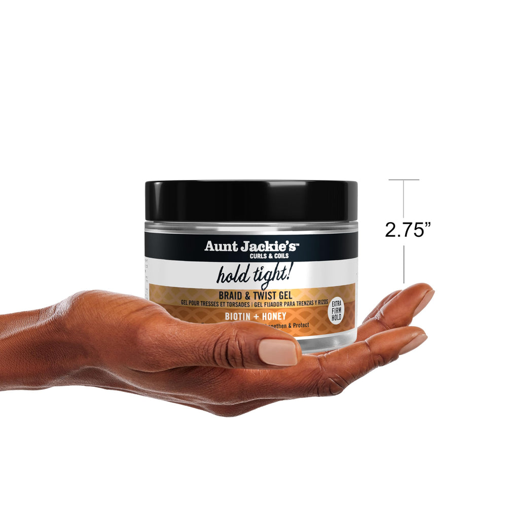 Aunt Jackie's Hold Tight gel air dries to set styles with control