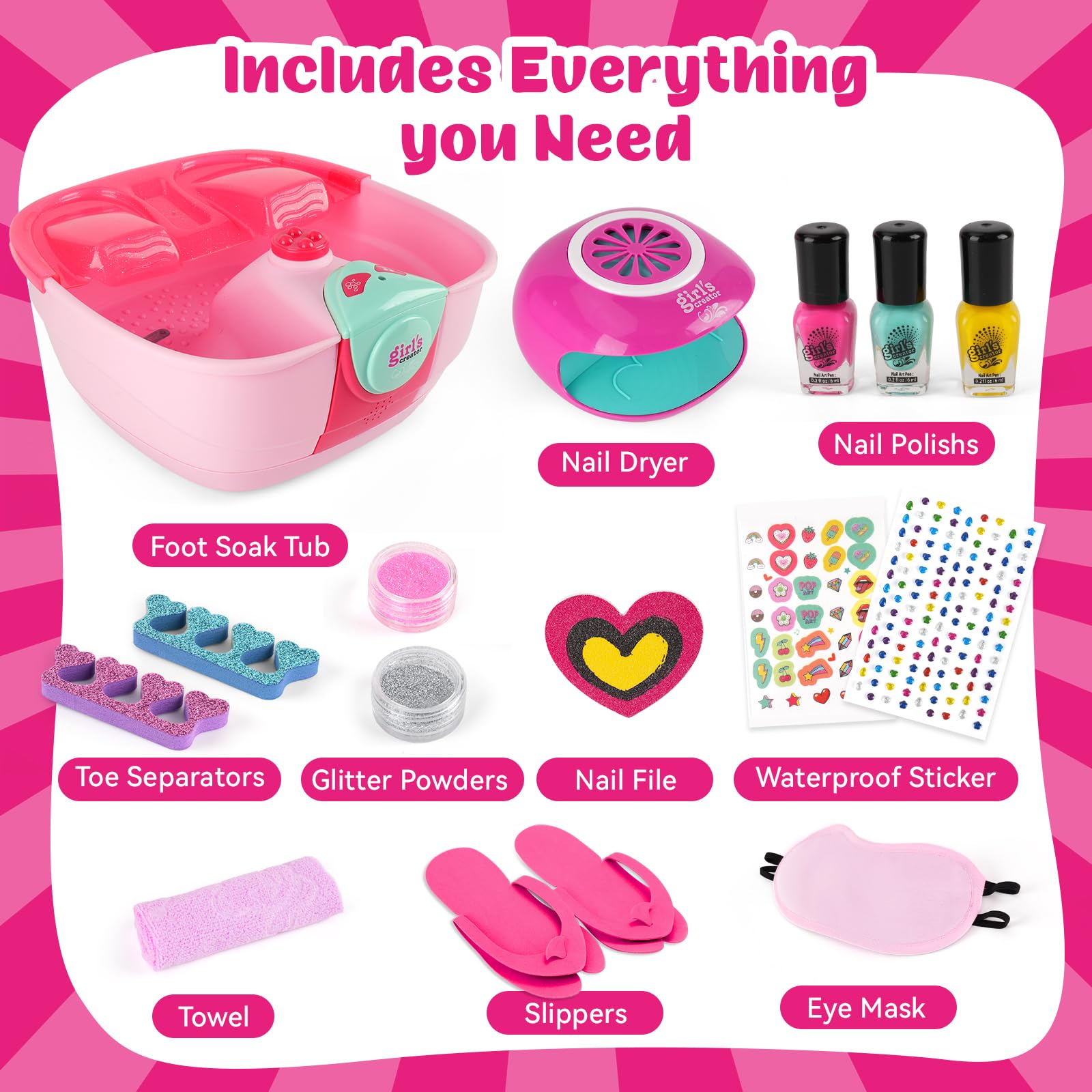 AuntyFey kids spa day kit eye mask for relaxing pampering sessions.