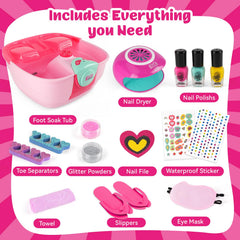 AuntyFey kids spa day kit eye mask for relaxing pampering sessions.