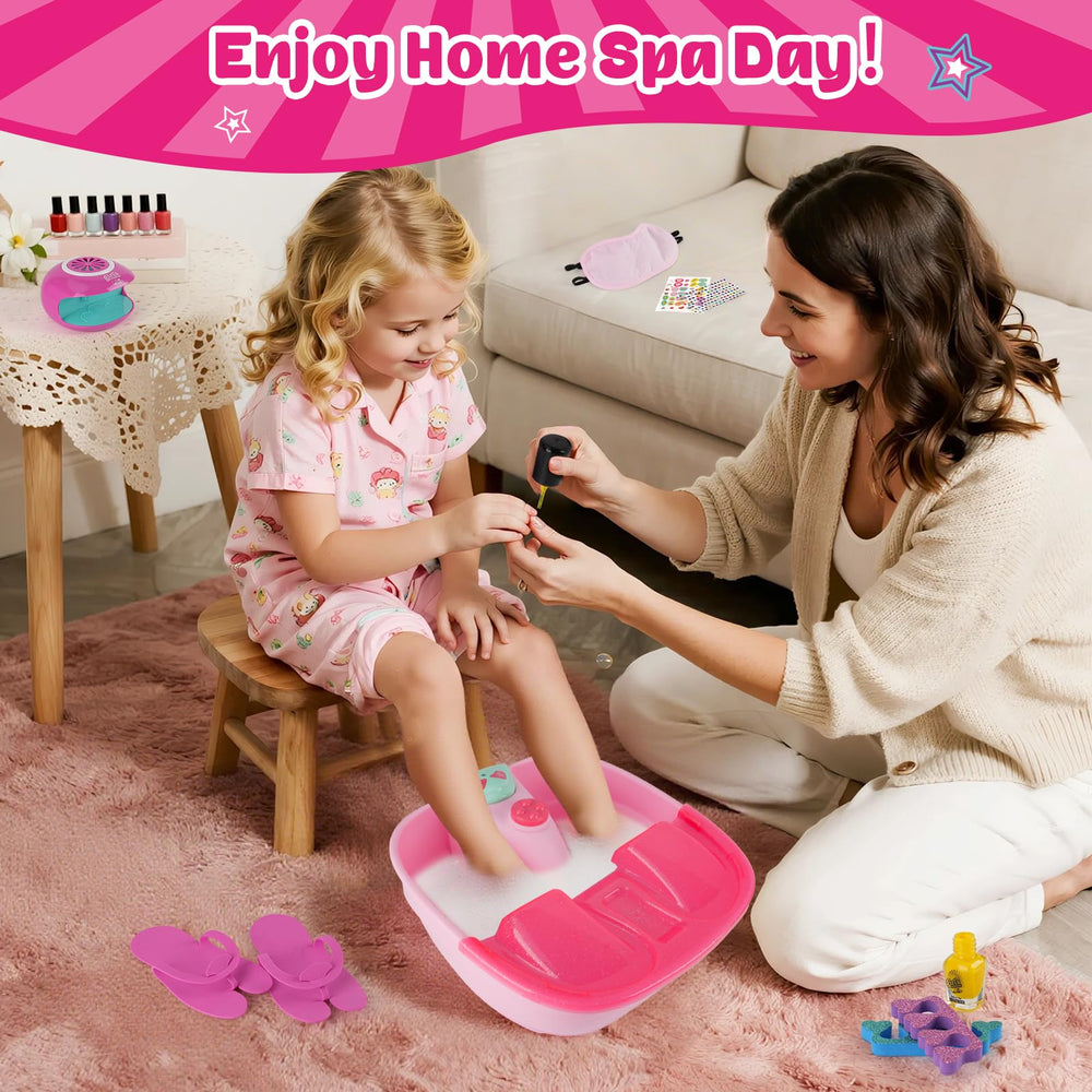 AuntyFey kids spa day kit stickers for playful personalization.
