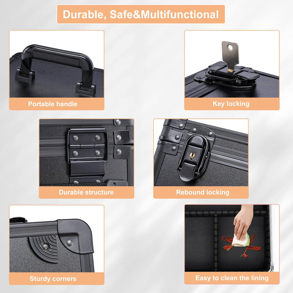 Aupauter brush pouch keeps brushes organized and protected during travel.