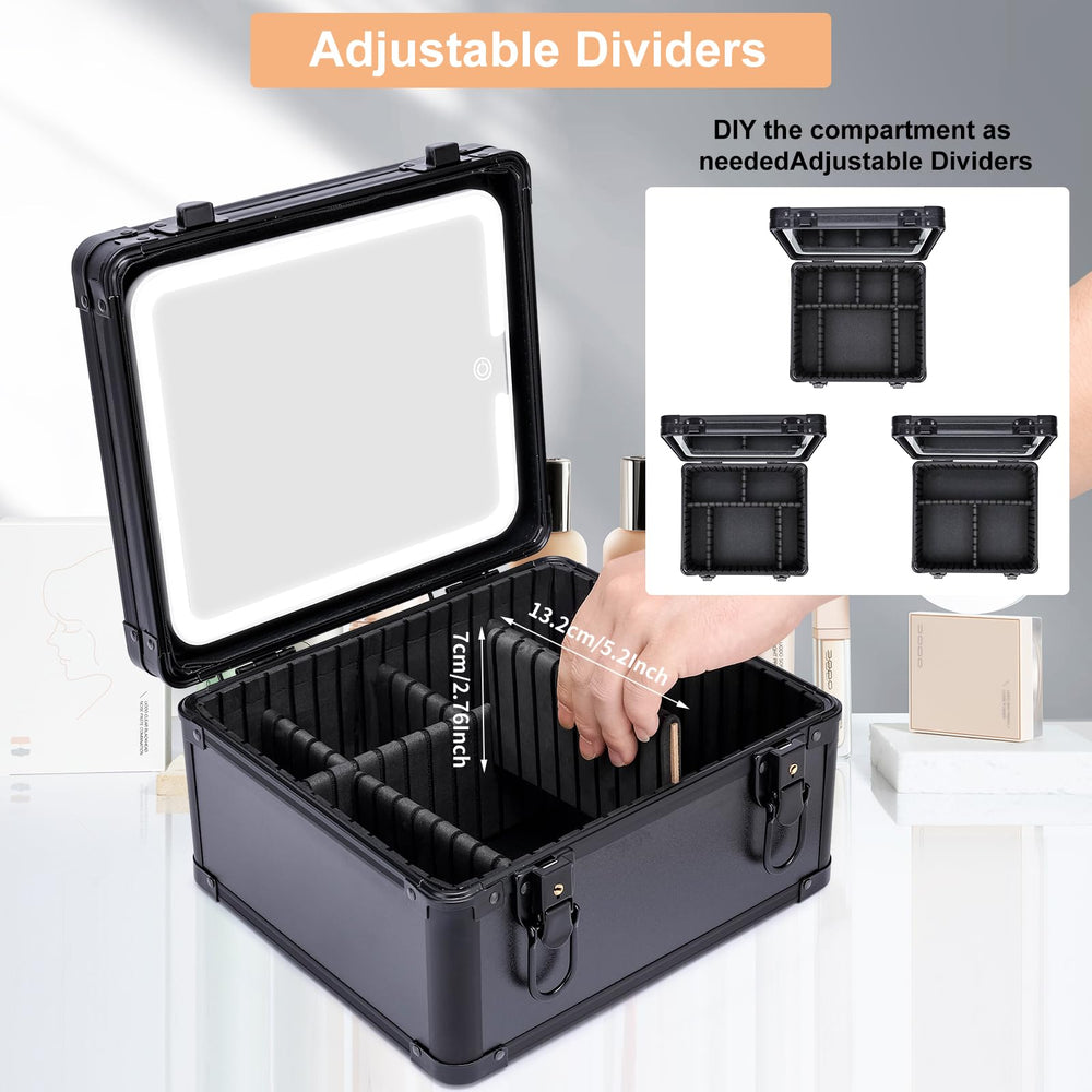 Aupauter transparent pouch stores creams and powders for quick access.