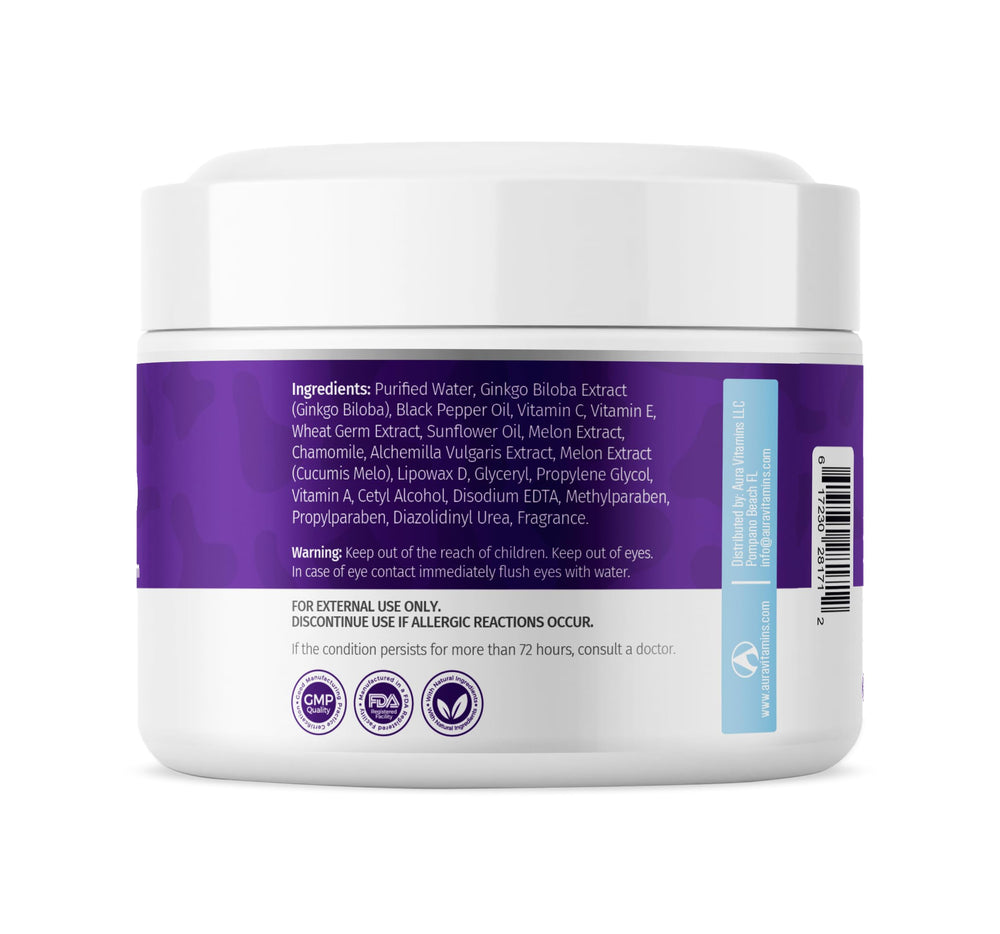 Aura Vitamins Vitiligo Cream before-and-after area showing possible tone improvement